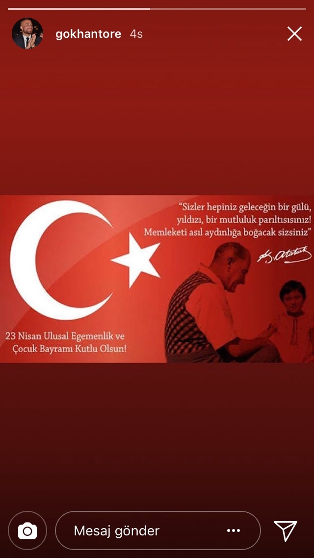 Beşiktaşlı futbolculardan 23 Nisan paylaşımları - Görsel 3