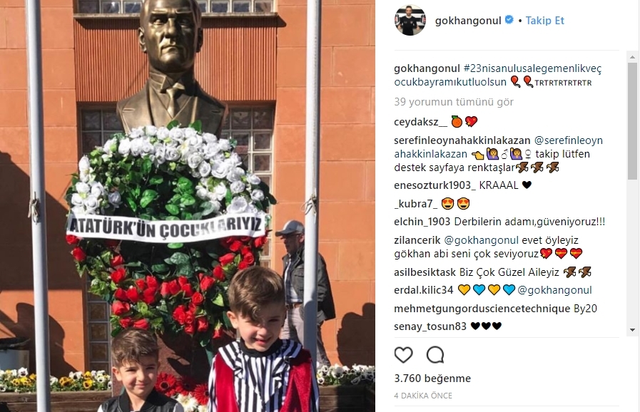 Beşiktaşlı futbolculardan 23 Nisan paylaşımları - Görsel 6