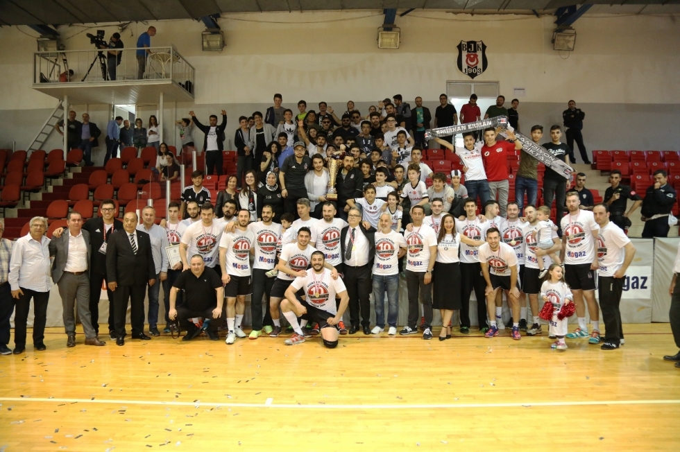 Beşiktaş Mogaz'ın kupa töreninden kareler - Görsel 8