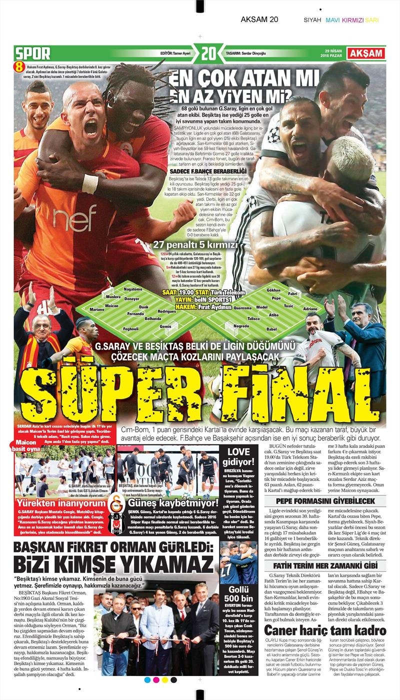 29 Nisan 2018 | Gazetelerin Beşiktaş Manşetleri - Görsel 8