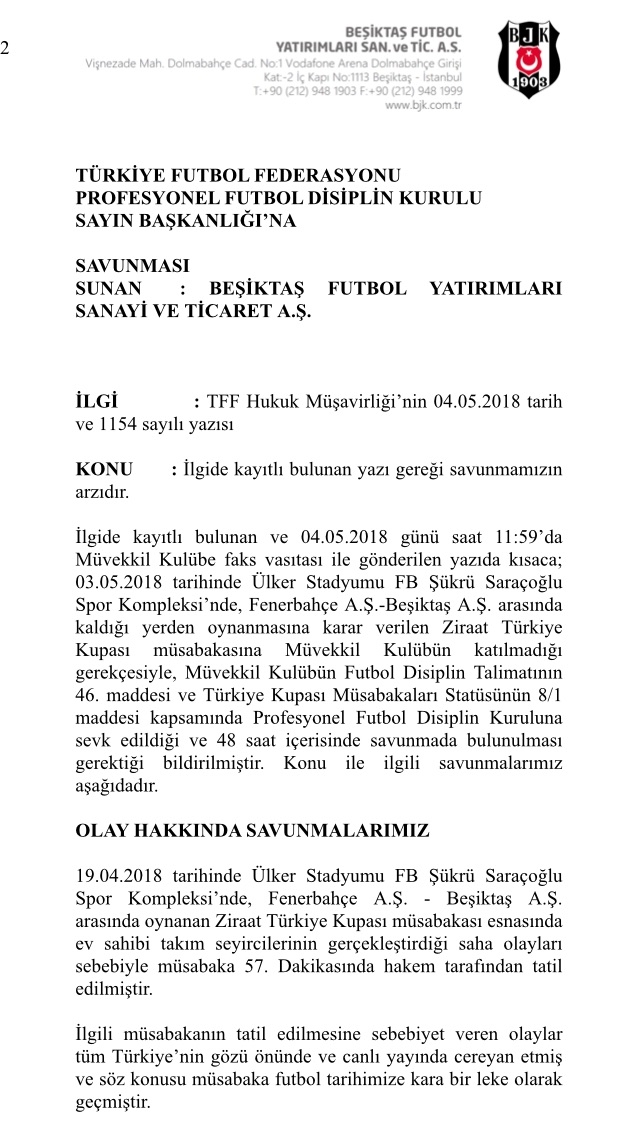 Beşiktaş kupa gelirlerini istedi ve gelecek sezon kupaya katılma hakkı talep etti. - Görsel 1