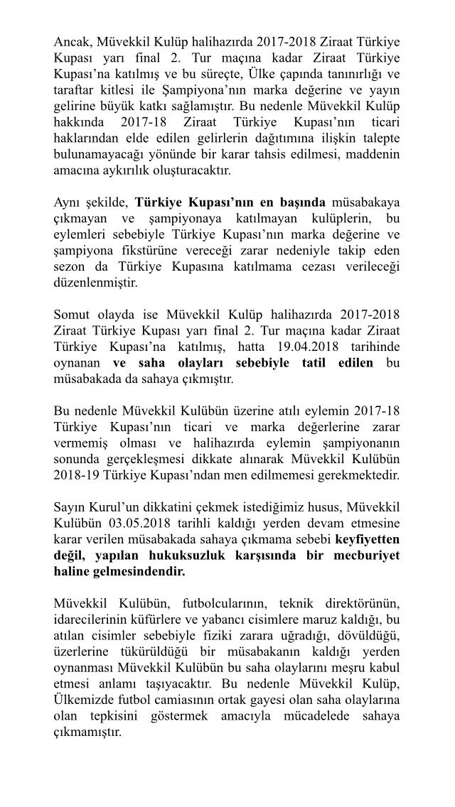 Beşiktaş kupa gelirlerini istedi ve gelecek sezon kupaya katılma hakkı talep etti. - Görsel 4