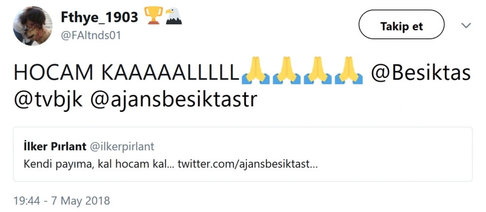 Beşiktaş taraftarı, Şenol Güneş'in "Taraftar bana 'git' demeden gitmem" sözü için ne dedi? - Görsel 3