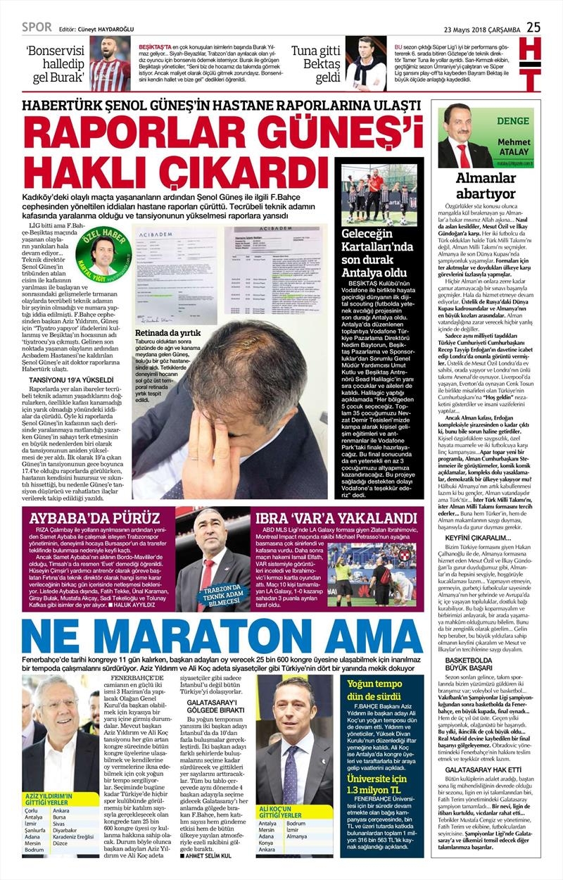 23 Mayıs 2018 | Gazetelerin Beşiktaş Manşetleri - Görsel 5