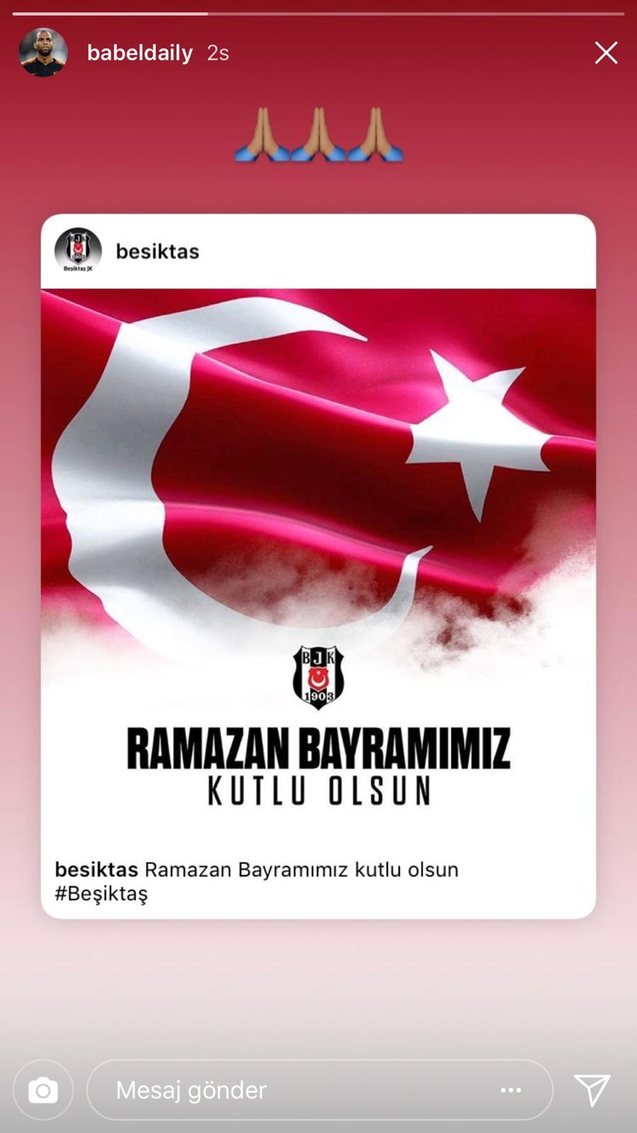 Beşiktaşlı futbolculardan bayram mesajları - Görsel 3