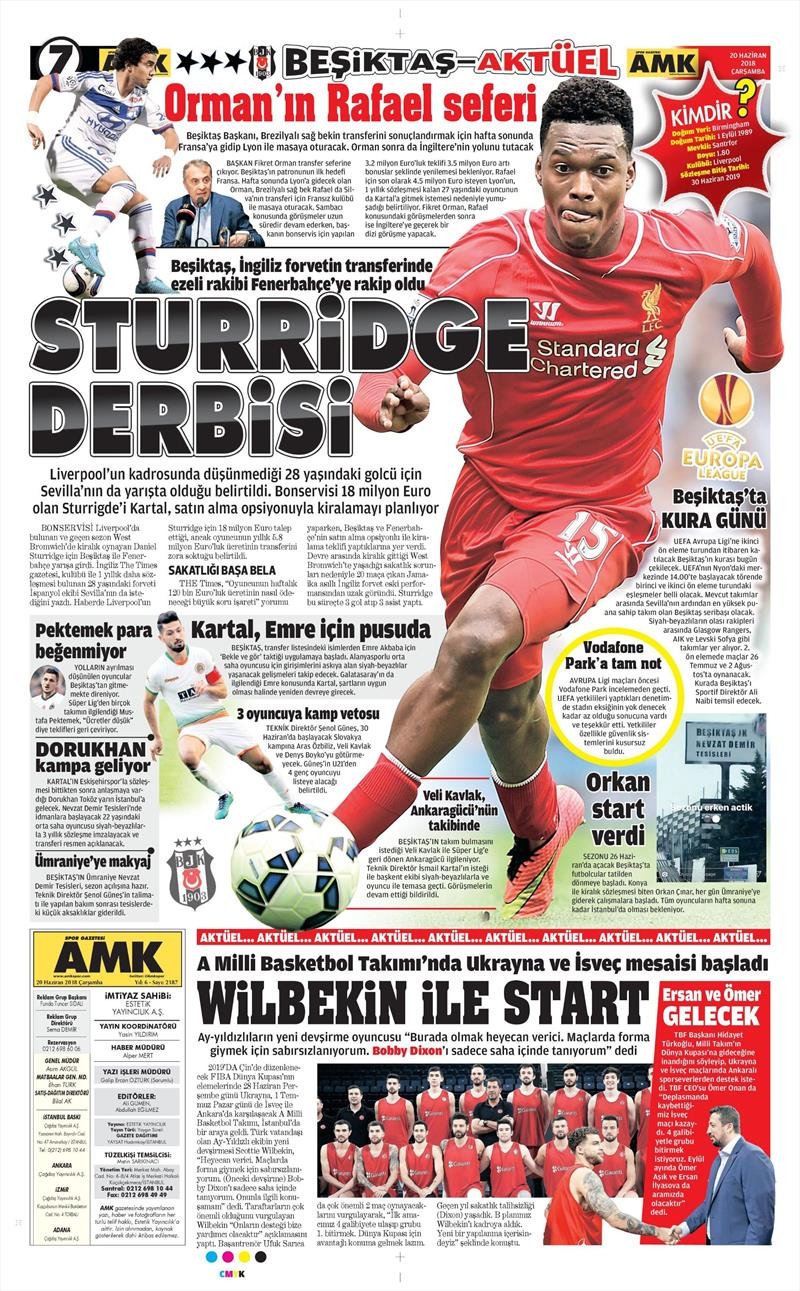 20 Haziran 2018 | Gazetelerin Beşiktaş Manşetleri - Görsel 2