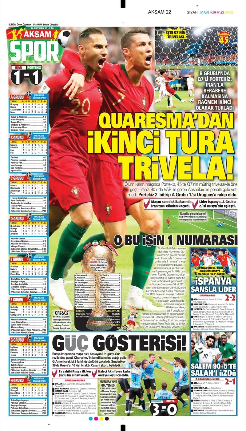 26 Haziran 2018 | Gazetelerin Beşiktaş Manşetleri - Görsel 1