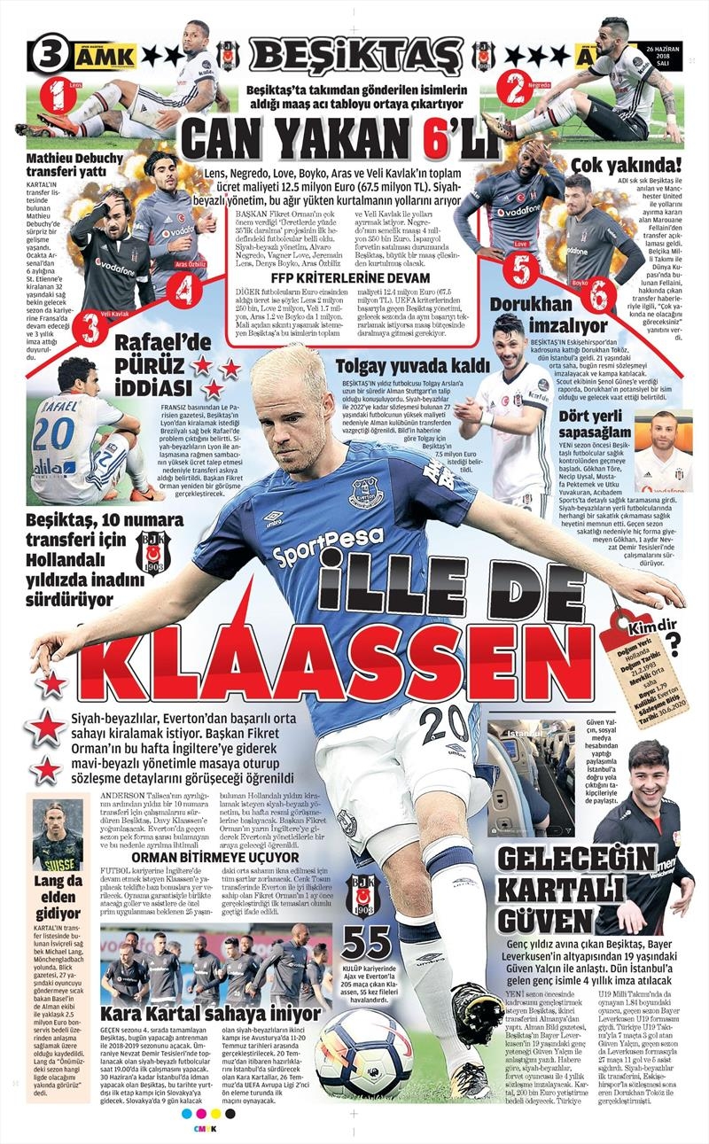26 Haziran 2018 | Gazetelerin Beşiktaş Manşetleri - Görsel 3
