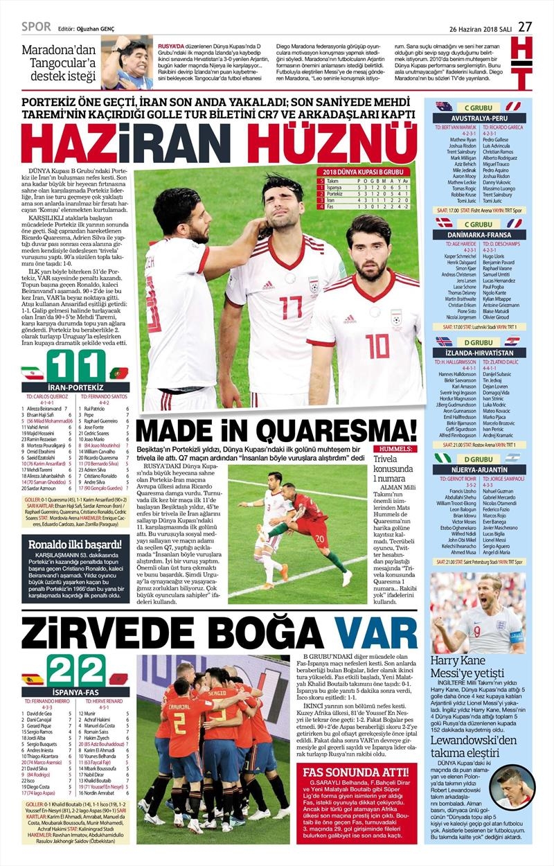 26 Haziran 2018 | Gazetelerin Beşiktaş Manşetleri - Görsel 7