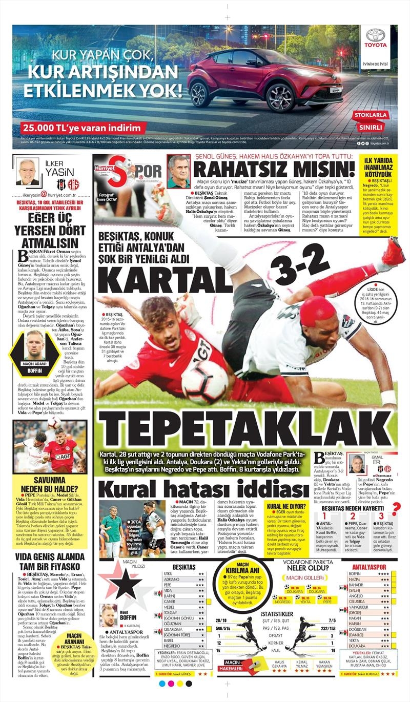 27 Ağustos 2018 | Gazetelerin Beşiktaş Manşetleri - Görsel 12