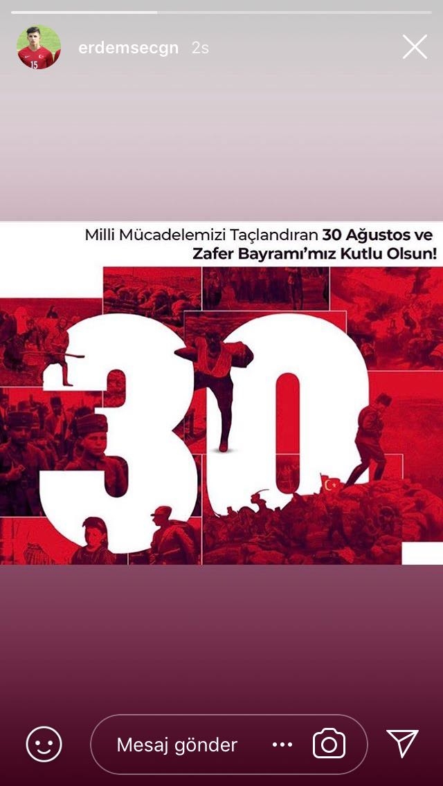 Beşiktaşlı oyunculardan 30 Ağustos paylaşımları - Görsel 3