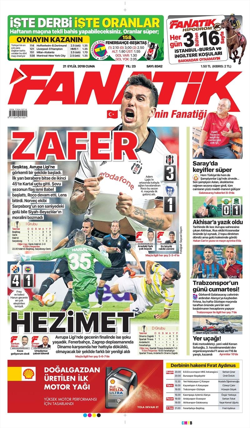 21 Eylül 2018 | Gazetelerin Beşiktaş Manşetleri - Görsel 6