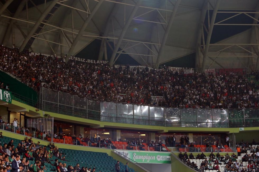 Konyaspor - Beşiktaş maçının ilk yarısından kareler - Görsel 3