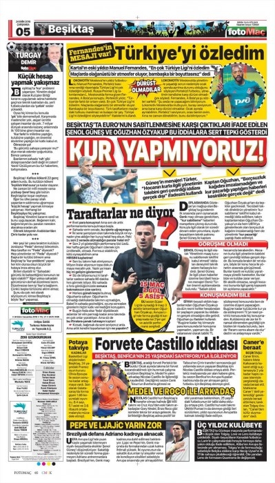 24 Ekim 2018 | Gazetelerin Beşiktaş Manşetleri - Görsel 7