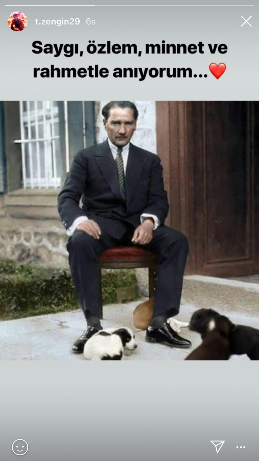 Beşiktaşlı futbolculardan 10 Kasım paylaşımları - Görsel 4