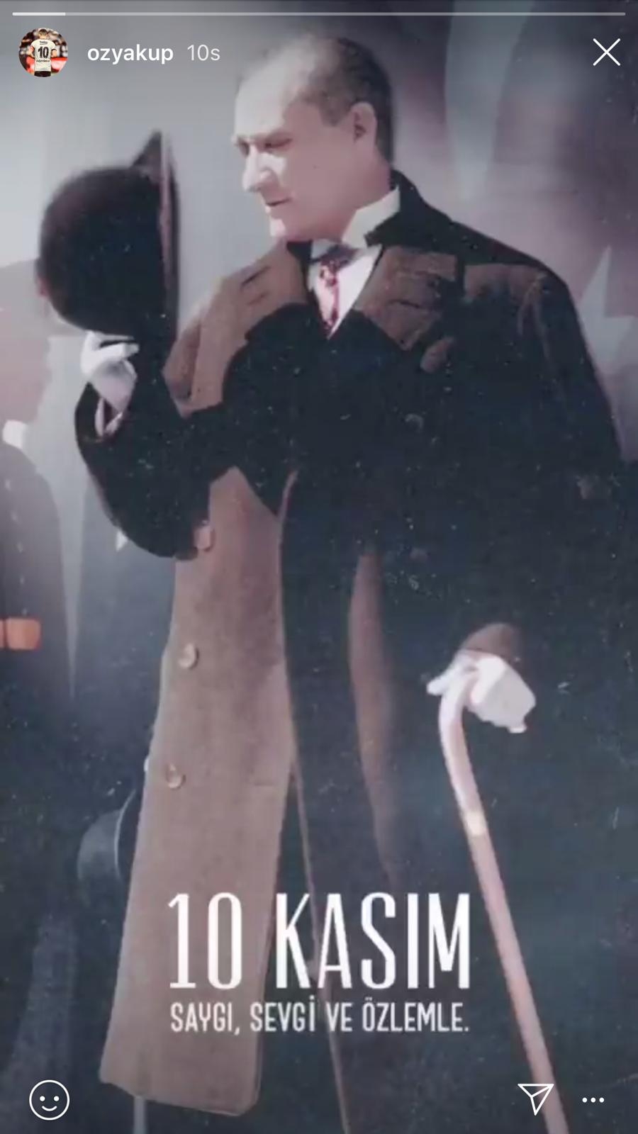 Beşiktaşlı futbolculardan 10 Kasım paylaşımları - Görsel 5