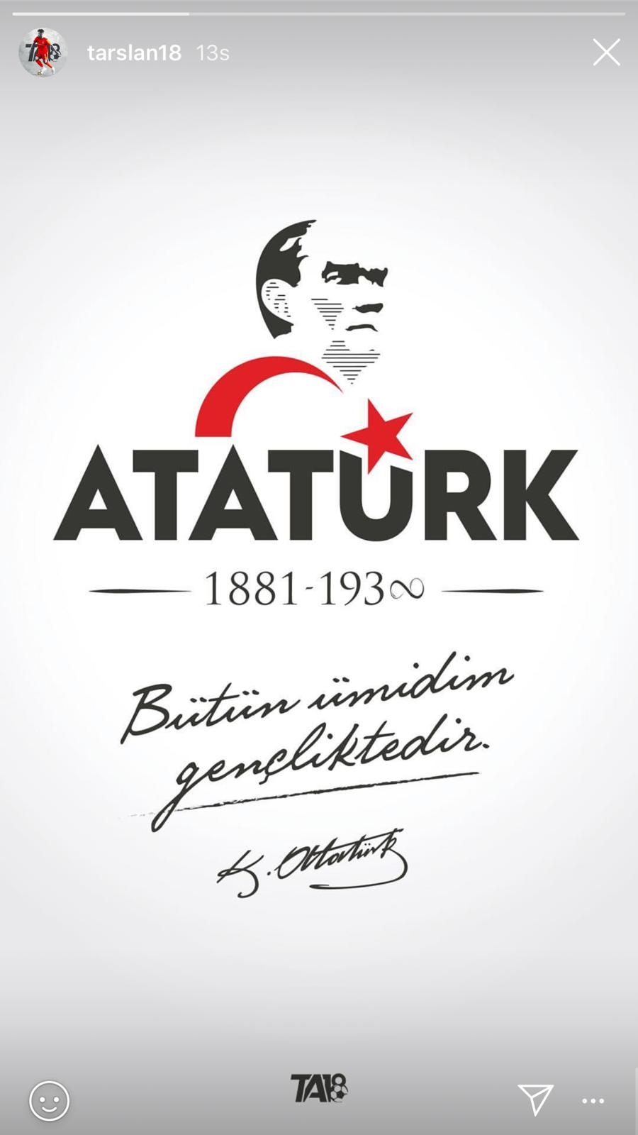 Beşiktaşlı futbolculardan 10 Kasım paylaşımları - Görsel 6