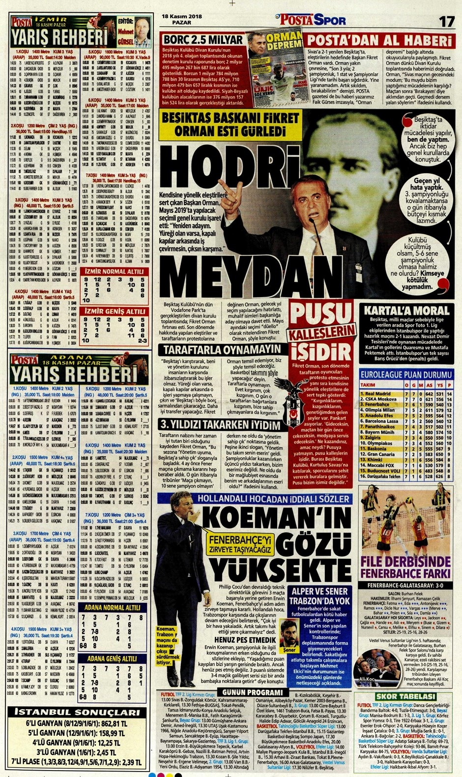 18 Kasım 2018 | Gazetelerin Beşiktaş Manşetleri - Görsel 3