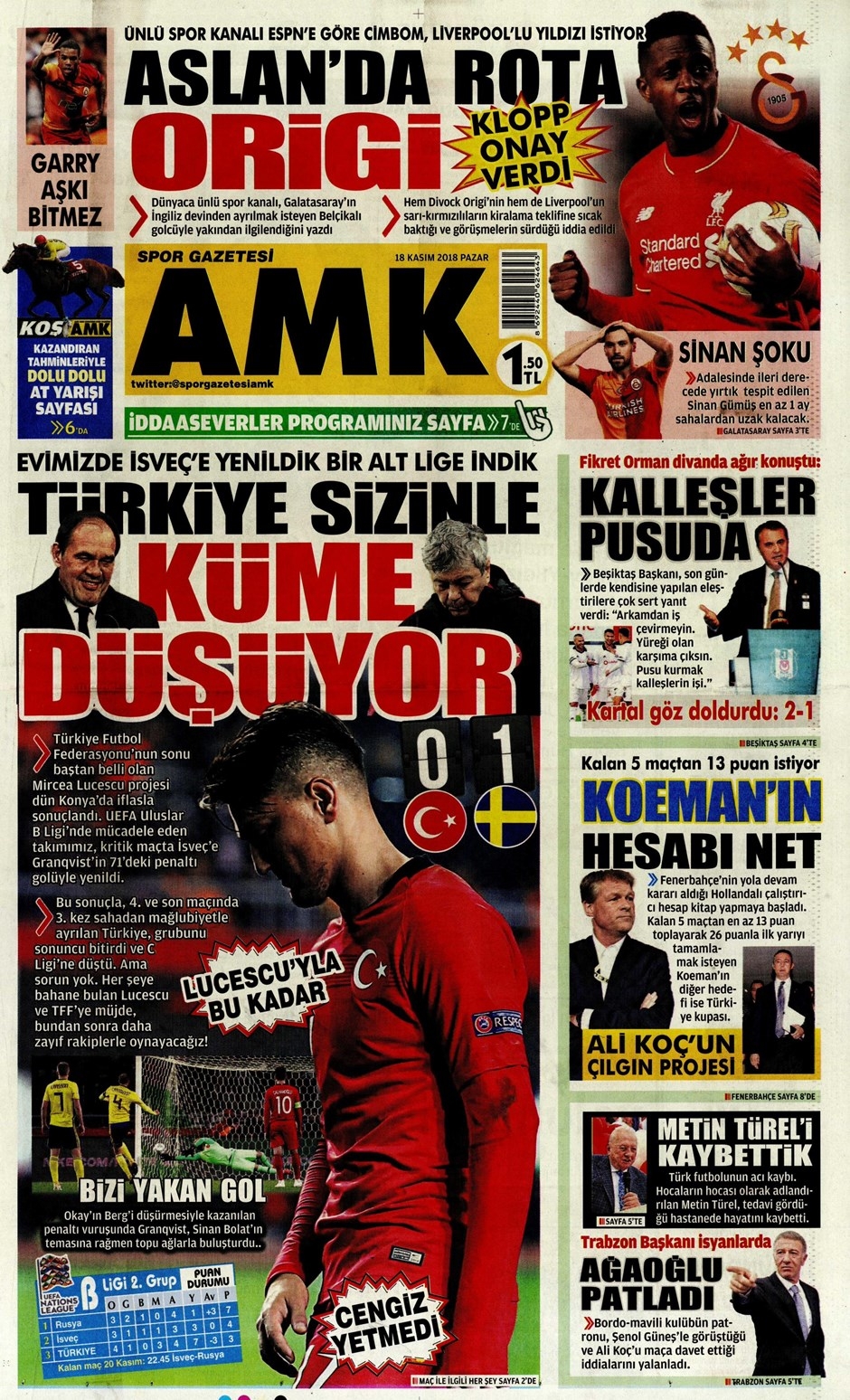 18 Kasım 2018 | Gazetelerin Beşiktaş Manşetleri - Görsel 4