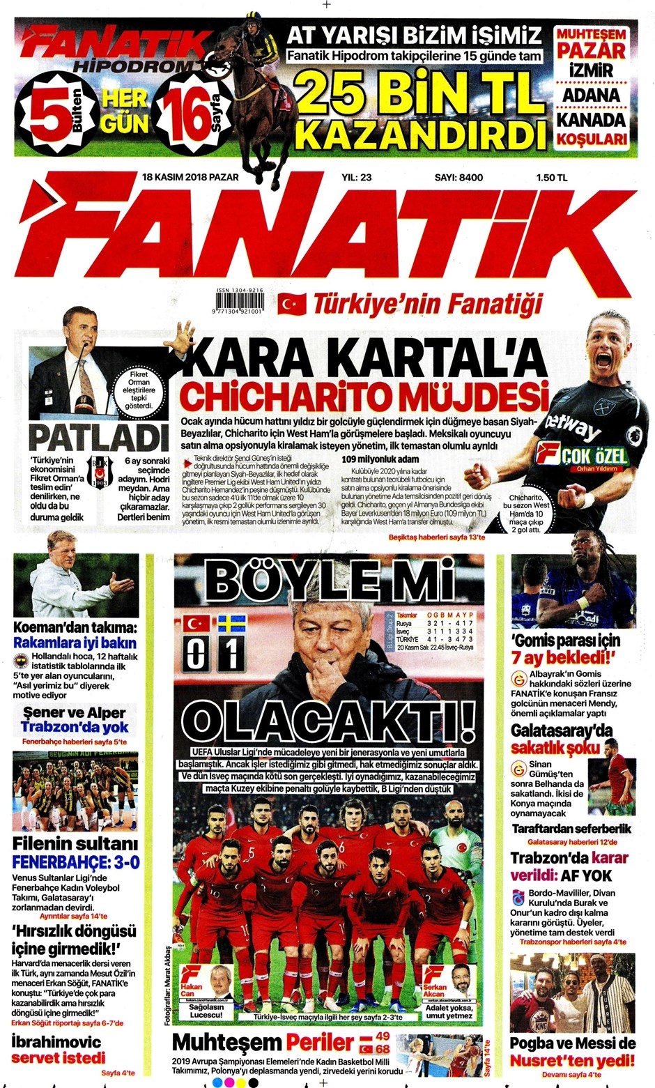 18 Kasım 2018 | Gazetelerin Beşiktaş Manşetleri - Görsel 5