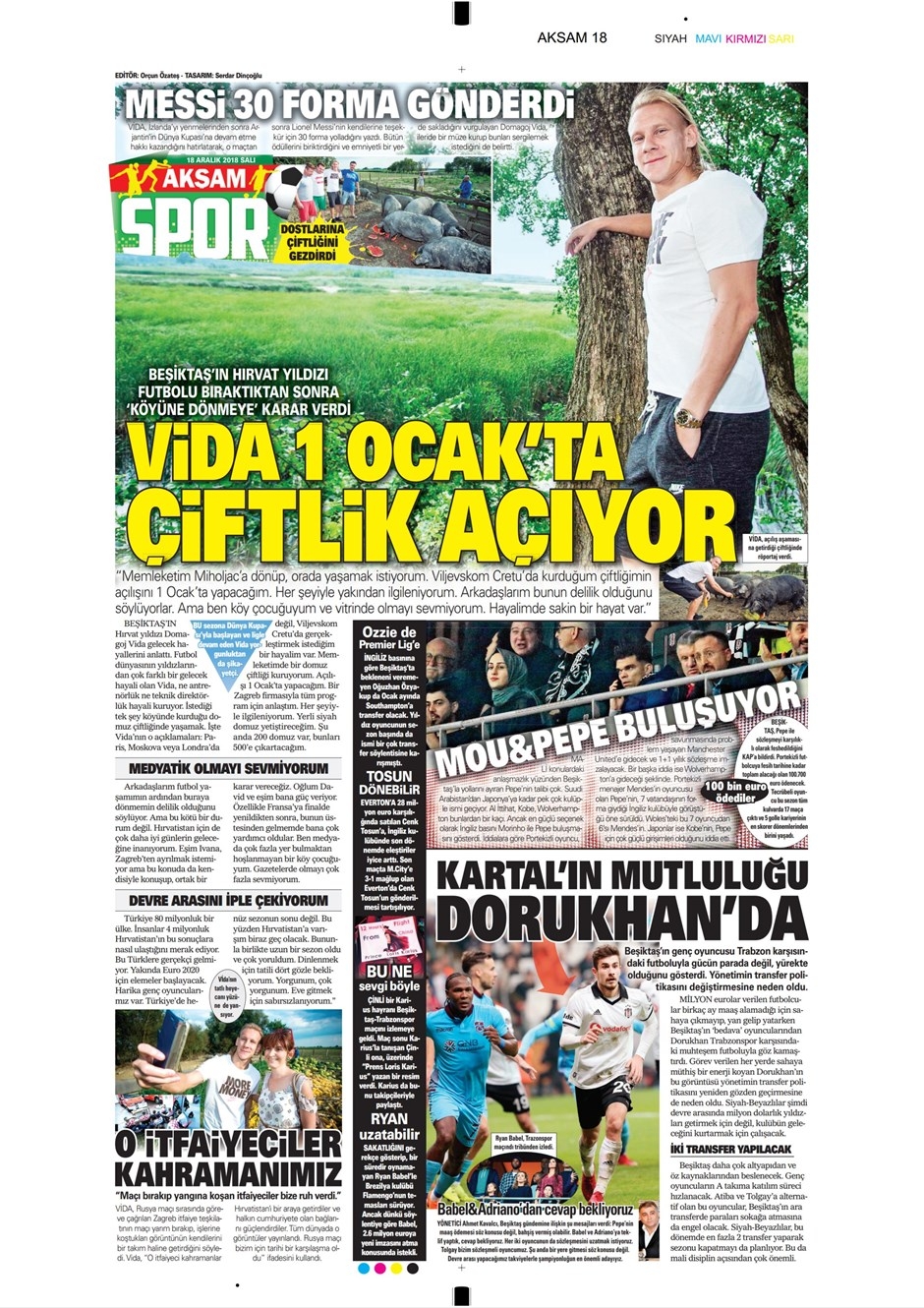 18 Aralık 2018 | Gazetelerin Beşiktaş Manşetleri - Görsel 2