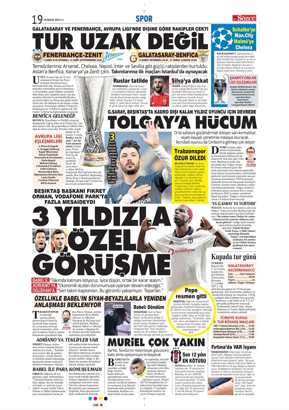 18 Aralık 2018 | Gazetelerin Beşiktaş Manşetleri - Görsel 3