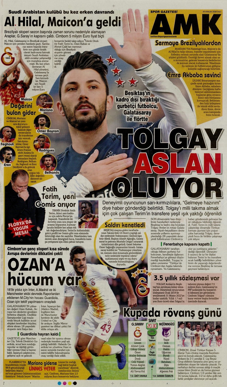 18 Aralık 2018 | Gazetelerin Beşiktaş Manşetleri - Görsel 5