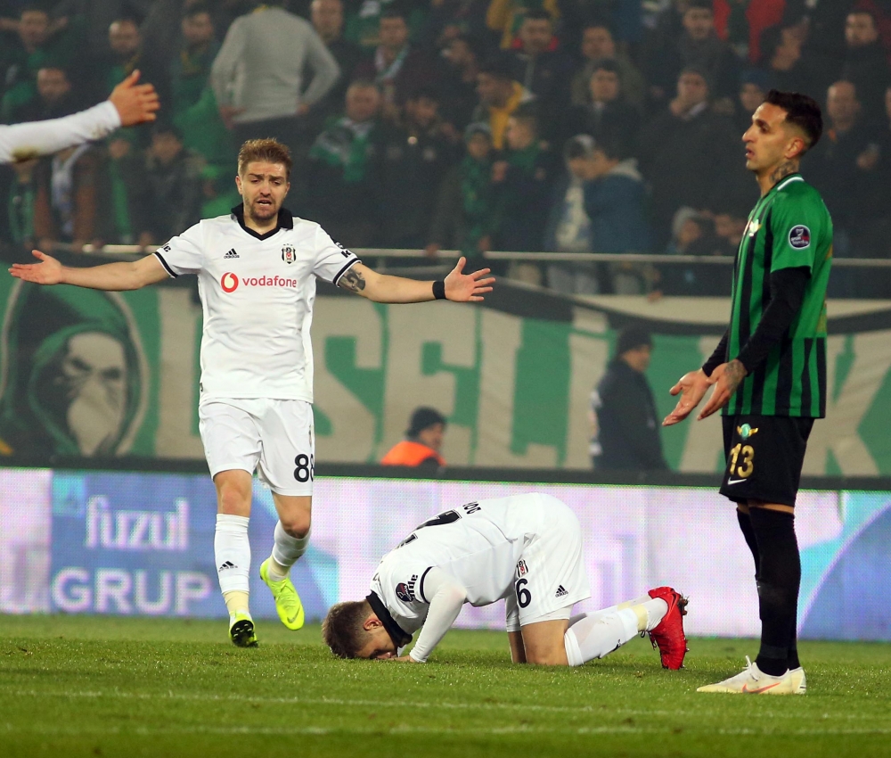 Akhisarspor - Beşiktaş maçının ilk yarısından kareler - Görsel 7