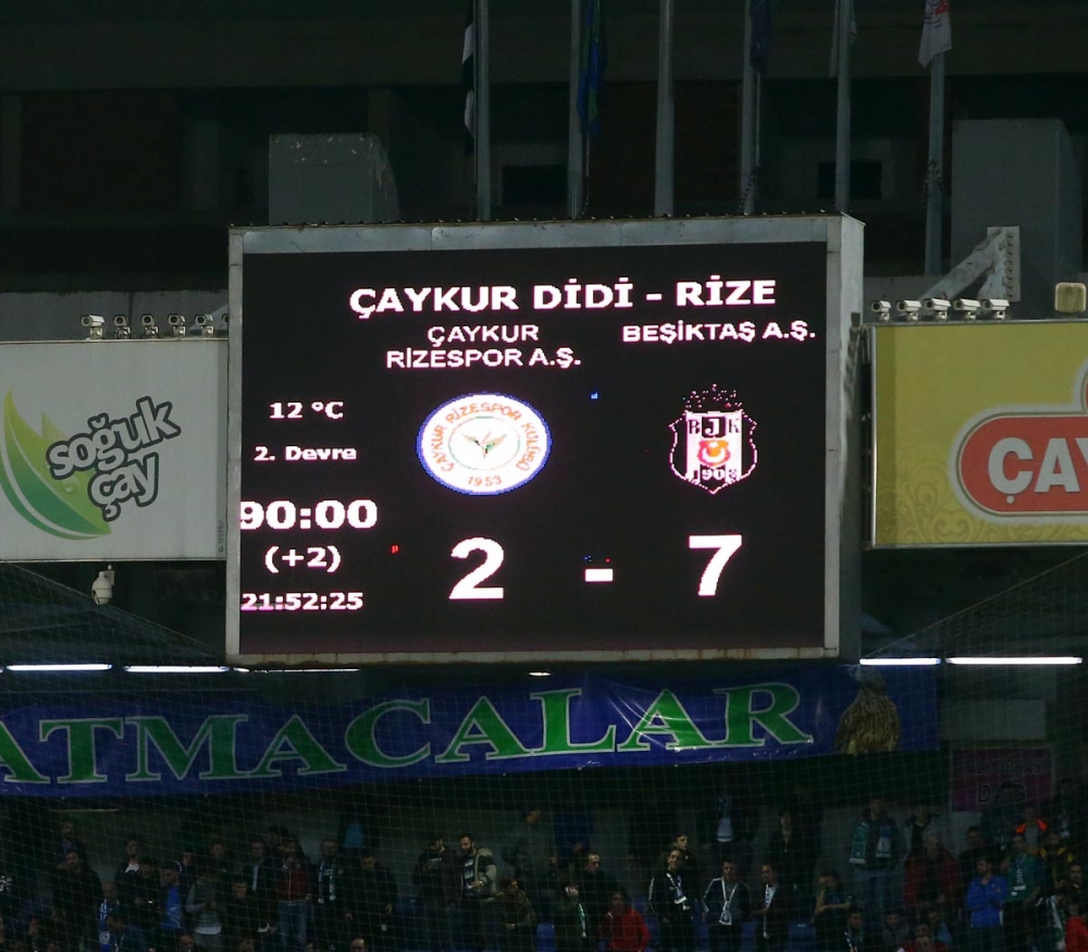 Ç.Rizespor - Beşiktaş (7-2) maçından muhteşem kareler - Görsel 54
