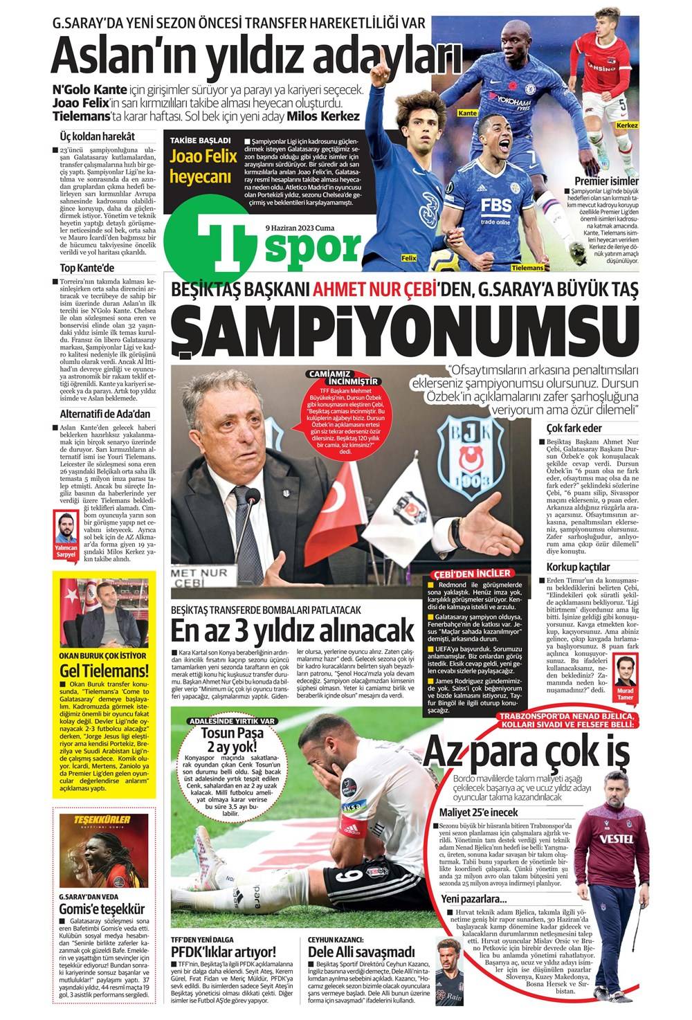 Gazete manşetleri (9 Haziran 2023) - Görsel 12