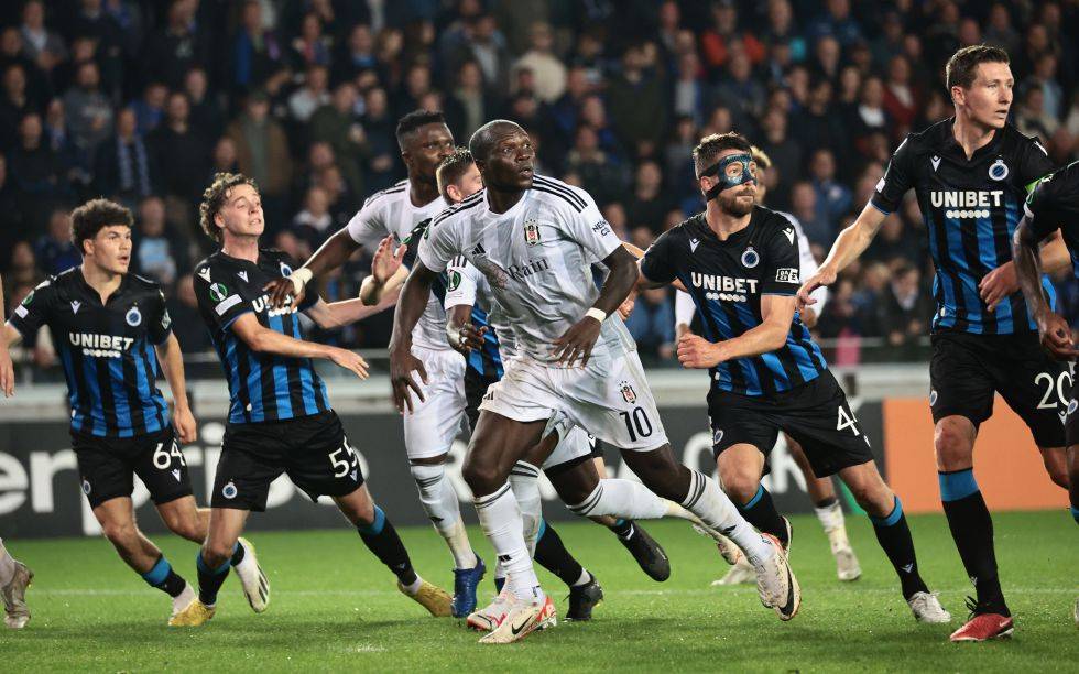 Club Brugge - Beşiktaş maçından kareler - Görsel 23