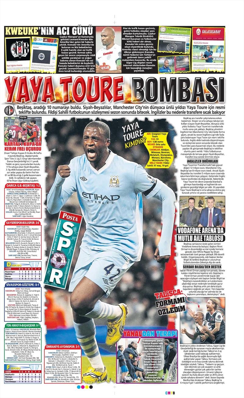 30 Kasım 2016 | Gazetelerin Beşiktaş manşetleri - Görsel 7