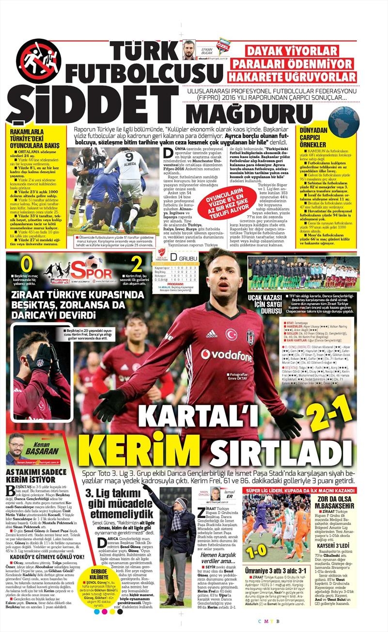 30 Kasım 2016 | Gazetelerin Beşiktaş manşetleri - Görsel 9