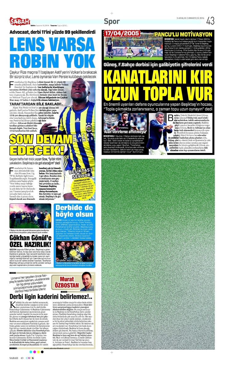 3 Aralık 2016 | Gazetelerin Beşiktaş manşetleri - Görsel 2