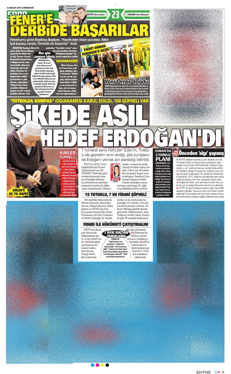 3 Aralık 2016 | Gazetelerin Beşiktaş manşetleri - Görsel 21