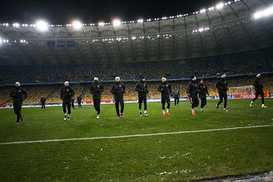 Kiev'de  -7 derece soğuktaki antrenmandan kareler - Görsel 7