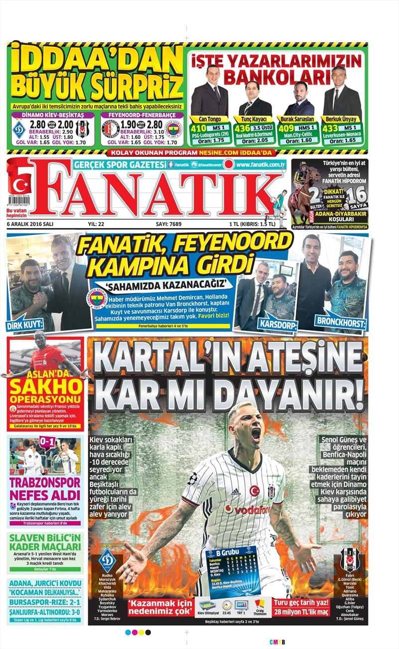 6 Aralık 2016 | İşte gazetelerin Beşiktaş manşetleri - Görsel 14