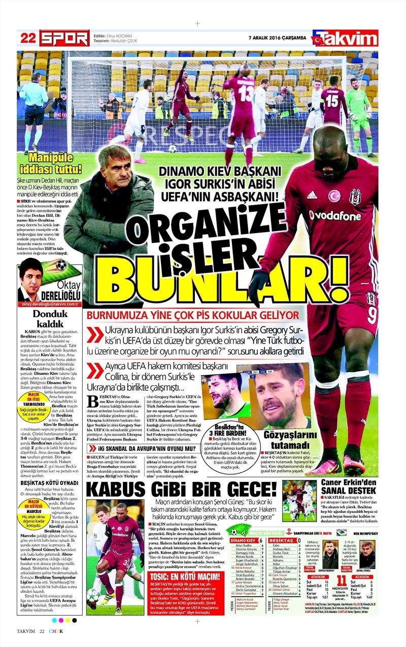 7 Aralık 2016 | İşte gazetelerin Beşiktaş manşetleri - Görsel 14
