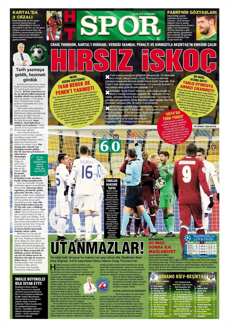 7 Aralık 2016 | İşte gazetelerin Beşiktaş manşetleri - Görsel 5