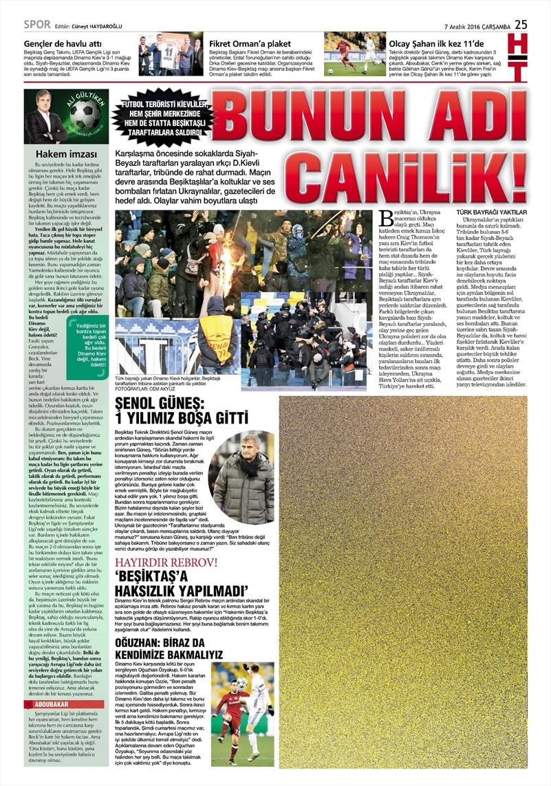 7 Aralık 2016 | İşte gazetelerin Beşiktaş manşetleri - Görsel 7