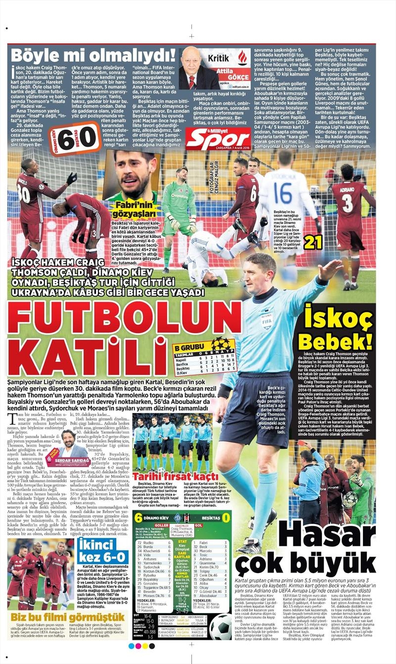 7 Aralık 2016 | İşte gazetelerin Beşiktaş manşetleri - Görsel 9