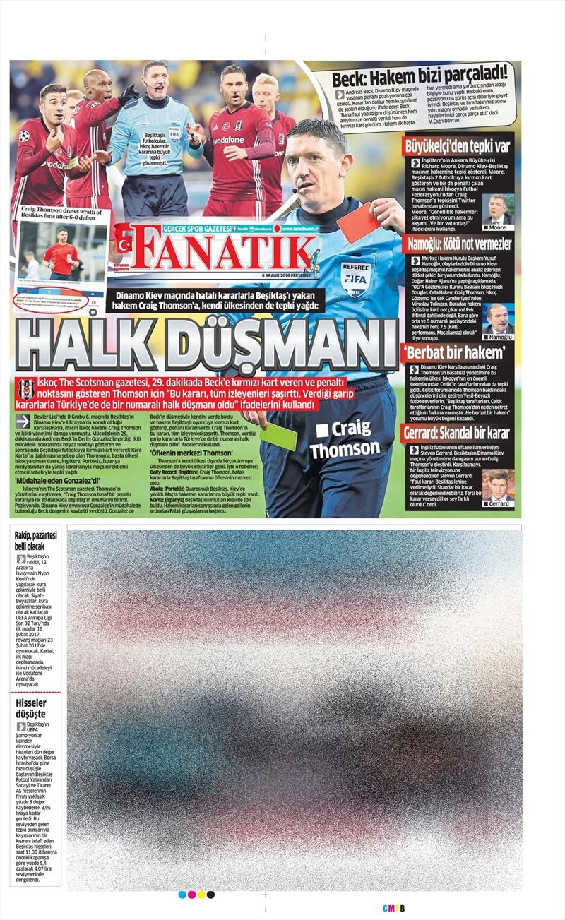 8 Aralık 2016 | İşte gazetelerin Beşiktaş manşetleri - Görsel 17