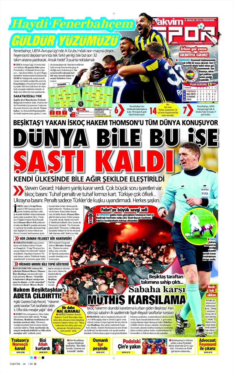8 Aralık 2016 | İşte gazetelerin Beşiktaş manşetleri - Görsel 5