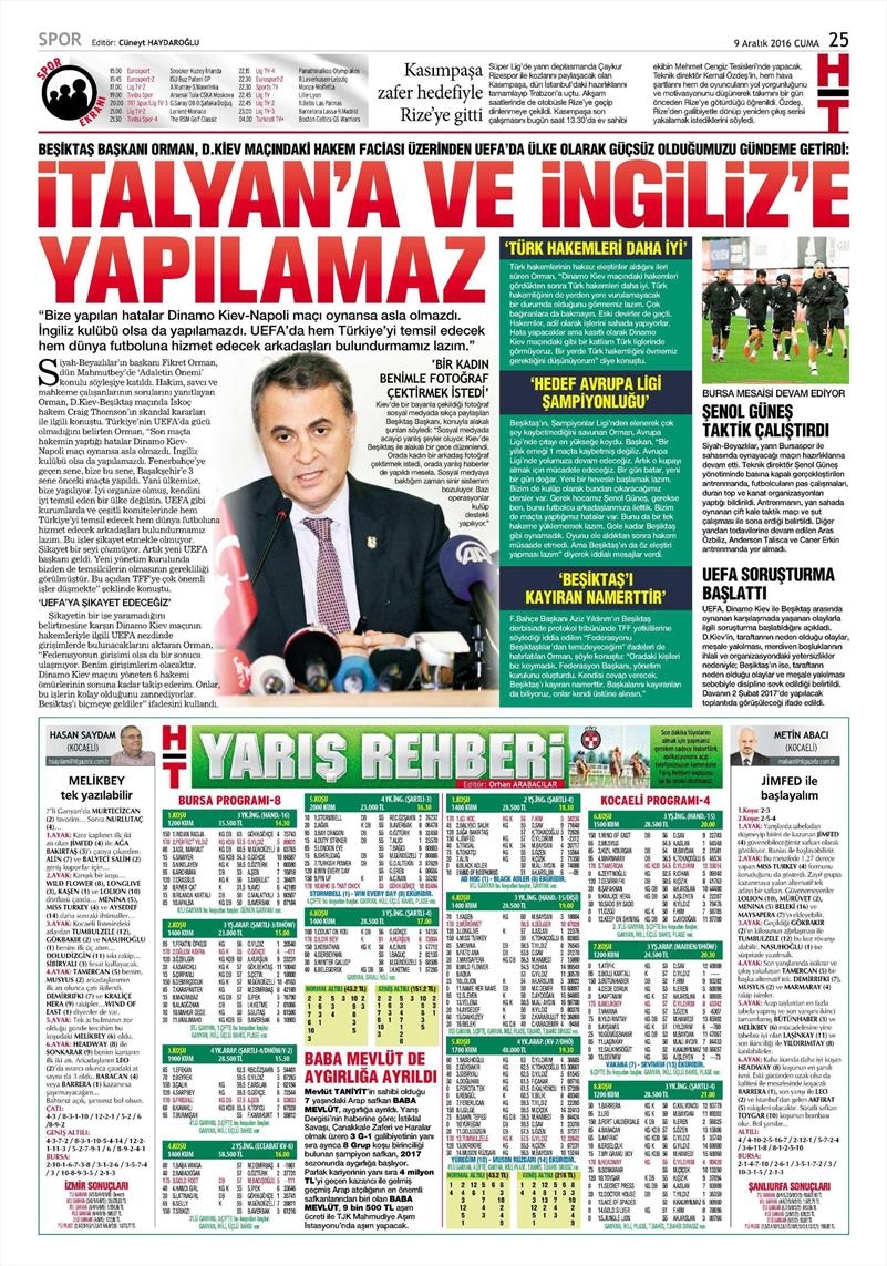 9 Aralık 2016 | İşte gazetelerin Beşiktaş manşetleri - Görsel 9