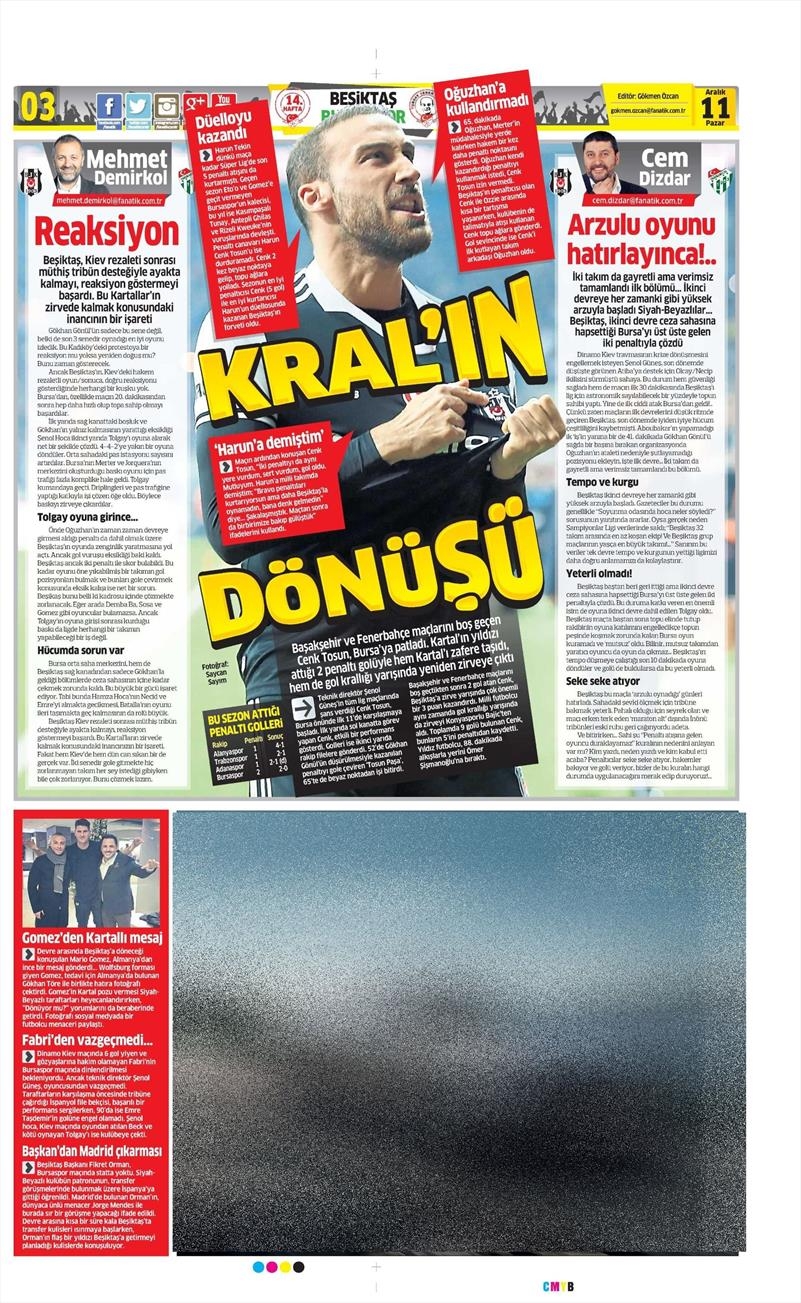 Beşiktaş'ın Bursaspor galibiyeti gazetelere böyle yansıdı - Görsel 32