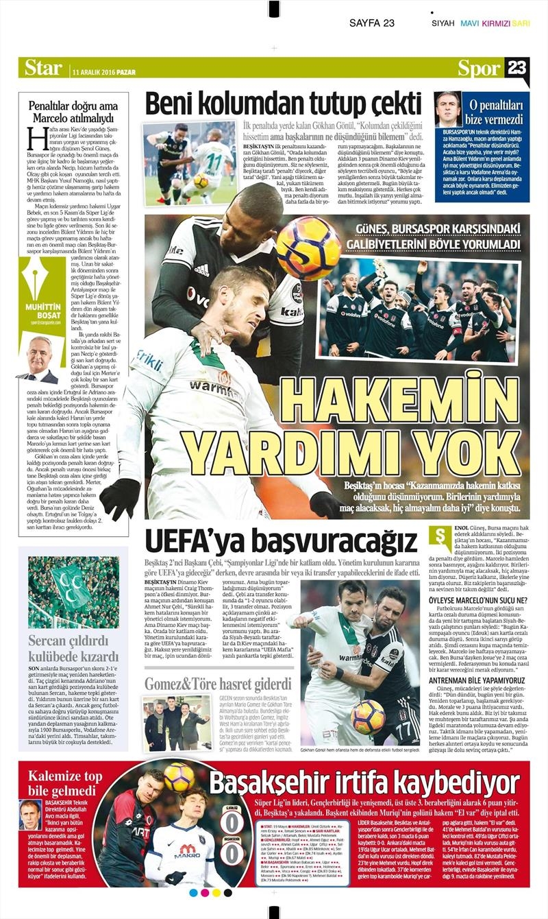 Beşiktaş'ın Bursaspor galibiyeti gazetelere böyle yansıdı - Görsel 8