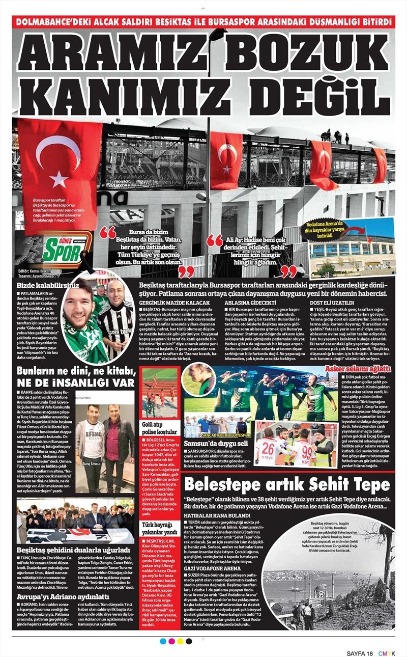 12 Aralık 2016 | İşte gazetelerin Beşiktaş manşetleri - Görsel 3
