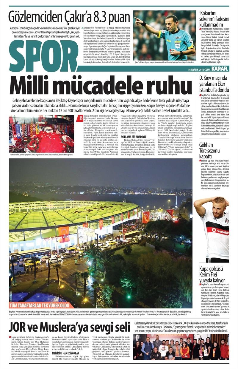 16 Aralık 2016 | İşte gazetelerin Beşiktaş manşetleri - Görsel 6