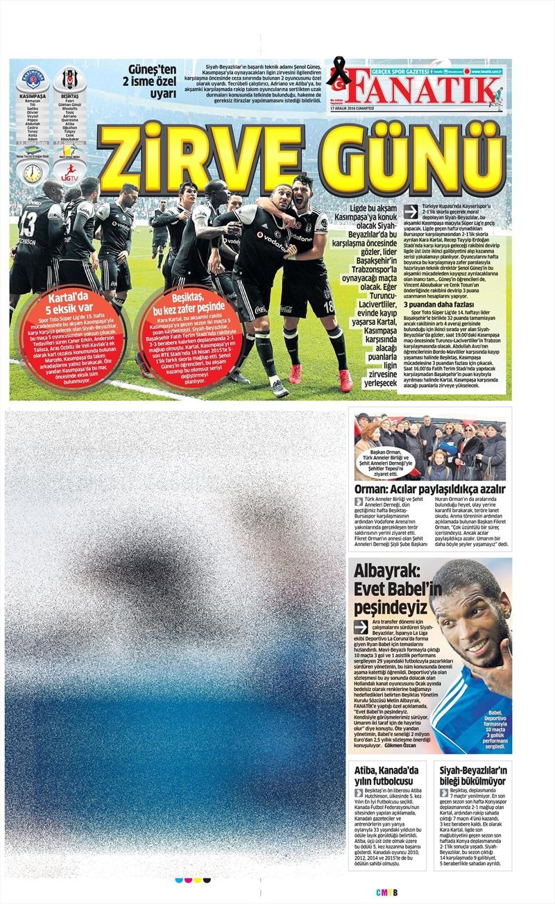 17 Aralık 2016 | İşte gazetelerin Beşiktaş manşetleri - Görsel 13