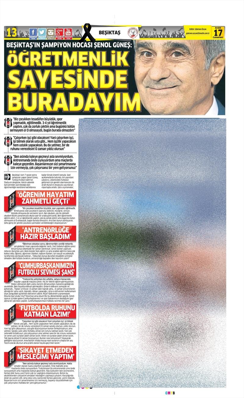 17 Aralık 2016 | İşte gazetelerin Beşiktaş manşetleri - Görsel 14